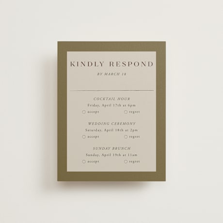 Multi-Event RSVP Cards