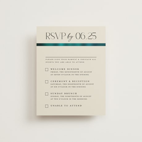 Multi-Event RSVP Cards