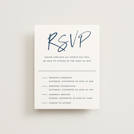 Multi-Event RSVP Cards