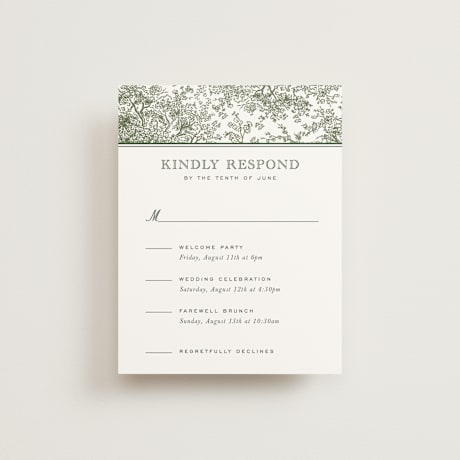 Multi-Event RSVP Cards