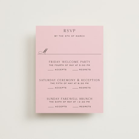 Multi-Event RSVP Cards