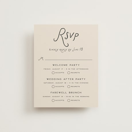 Multi-Event RSVP Cards