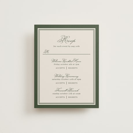 Multi-Event RSVP Cards