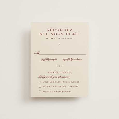 Multi-Event RSVP Cards