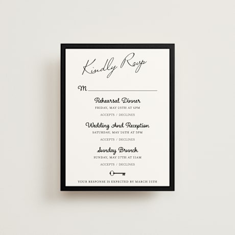 Multi-Event RSVP Cards