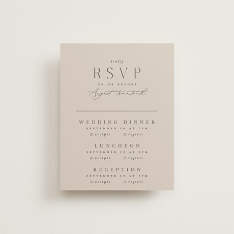 Multi-Event RSVP Cards
