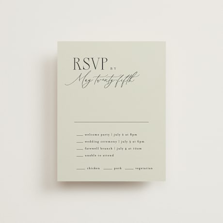 Multi-Event RSVP Cards