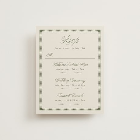 Multi-Event RSVP Cards