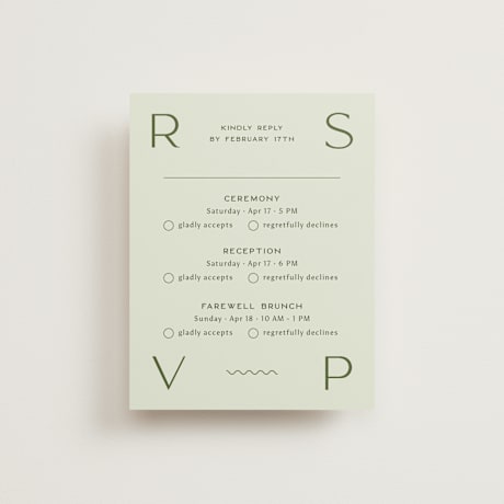 Multi-Event RSVP Cards