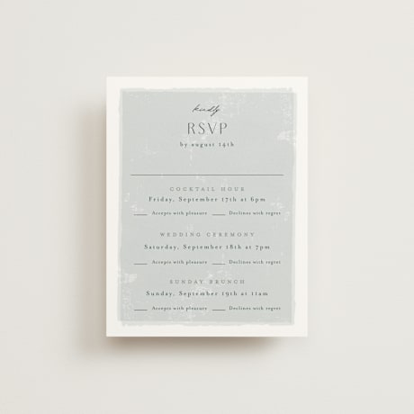 Multi-Event RSVP Cards