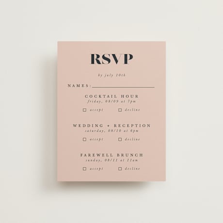Multi-Event RSVP Cards