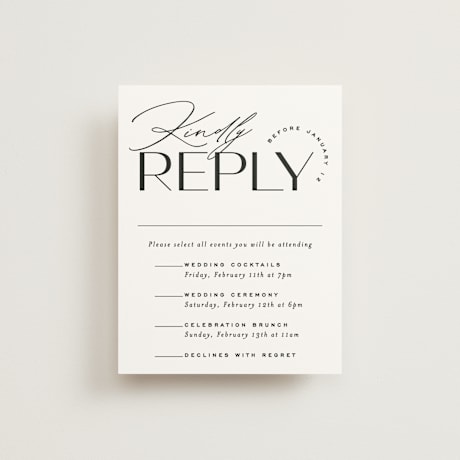 Multi-Event RSVP Cards