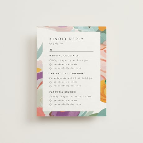 Multi-Event RSVP Cards