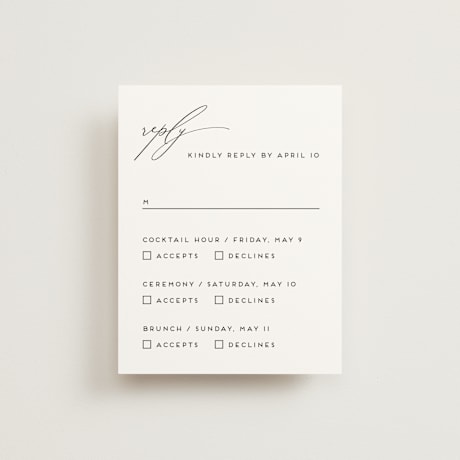 Multi-Event RSVP Cards