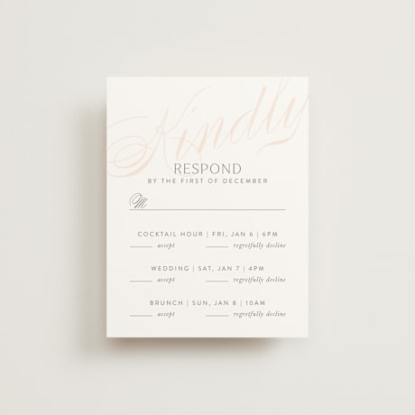 Multi-Event RSVP Cards