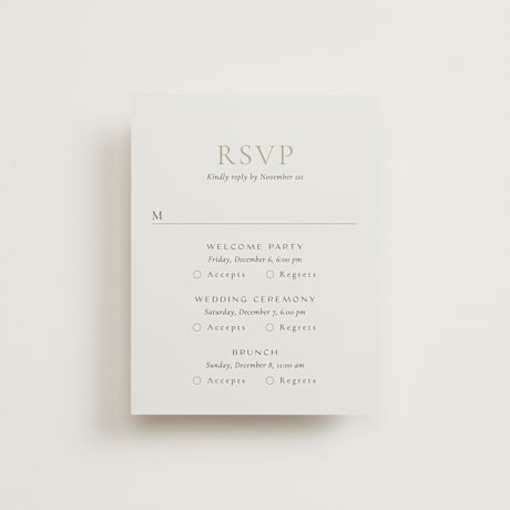 Multi-Event RSVP Cards