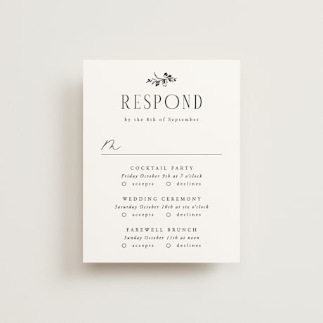 Multi-Event RSVP Cards