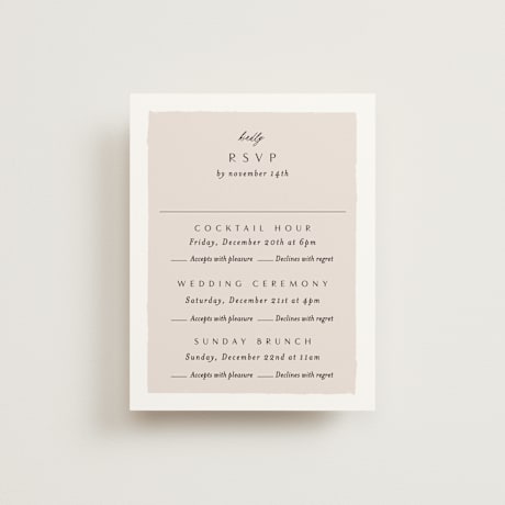 Multi-Event RSVP Cards