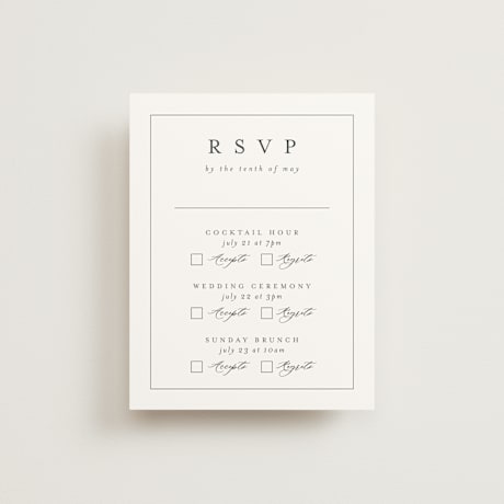 Multi-Event RSVP Cards