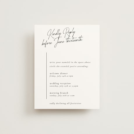 Multi-Event RSVP Cards