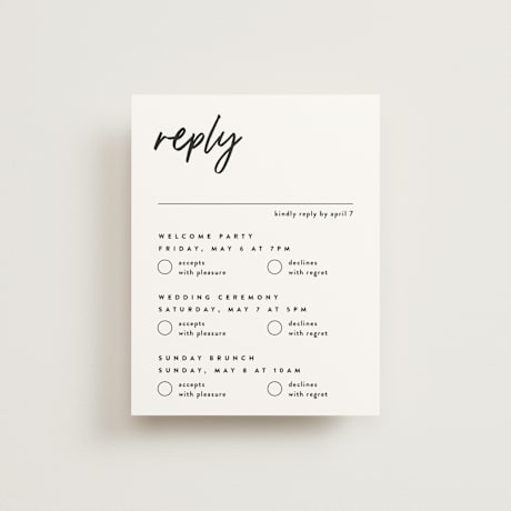 Multi-Event RSVP Cards