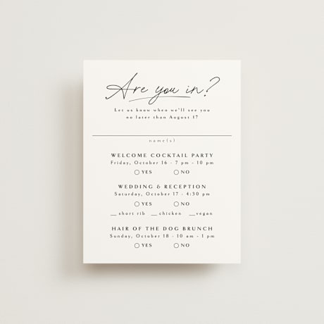 Multi-Event RSVP Cards