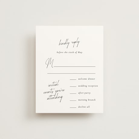 Multi-Event RSVP Cards