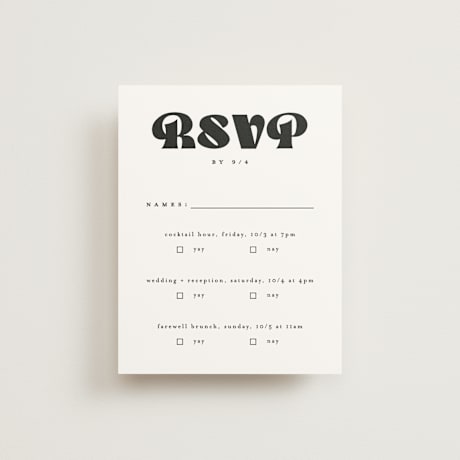 Multi-Event RSVP Cards