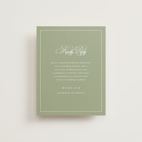RSVP Online Enclosure Cards