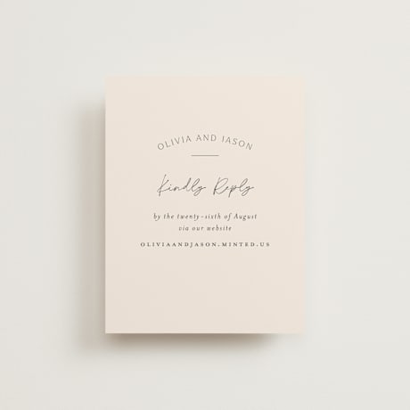 RSVP Online Enclosure Cards