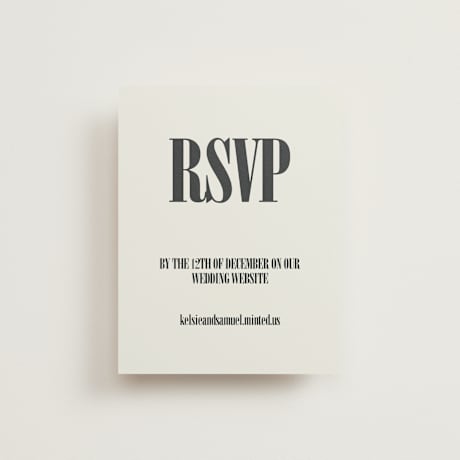 RSVP Online Enclosure Cards