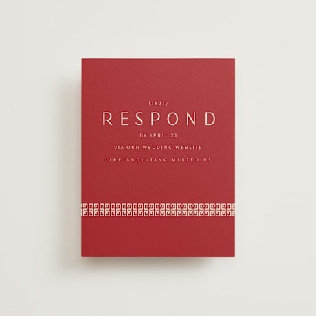 RSVP Online Enclosure Cards