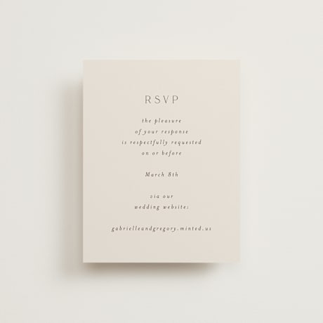 RSVP Online Enclosure Cards