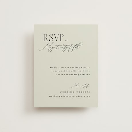 RSVP Online Enclosure Cards
