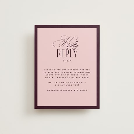 RSVP Online Enclosure Cards