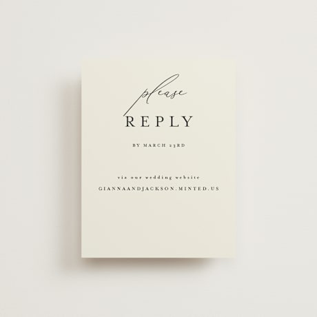 RSVP Online Enclosure Cards