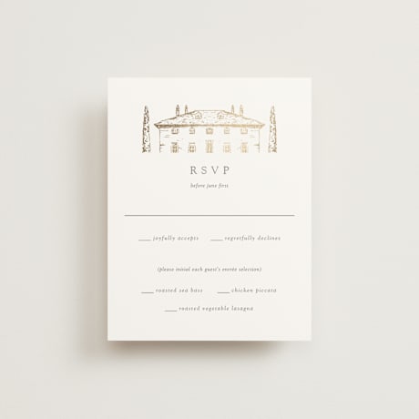 Foil-Pressed RSVP Cards