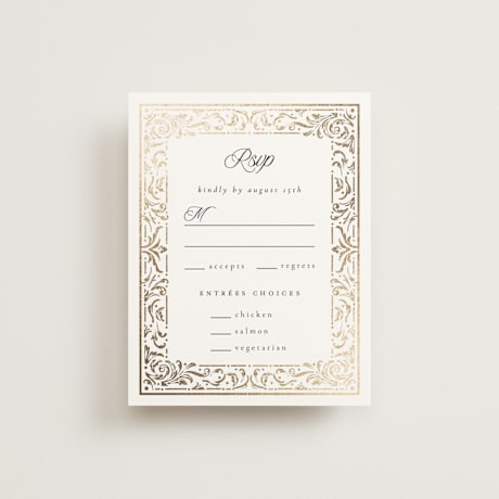 Foil-Pressed RSVP Cards
