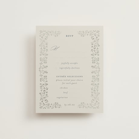 Foil-Pressed RSVP Cards
