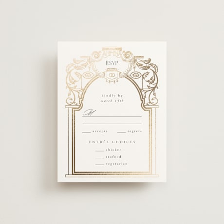 Foil-Pressed RSVP Cards