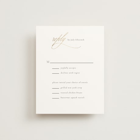 Foil-Pressed RSVP Cards