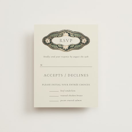 Foil-Pressed RSVP Cards