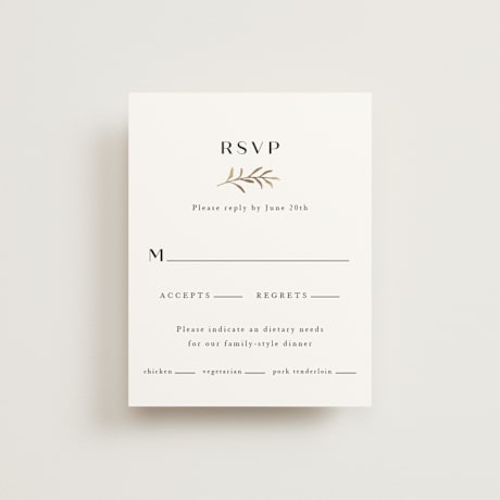 Foil-Pressed RSVP Cards