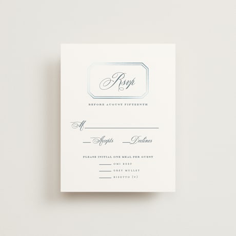 Foil-Pressed RSVP Cards