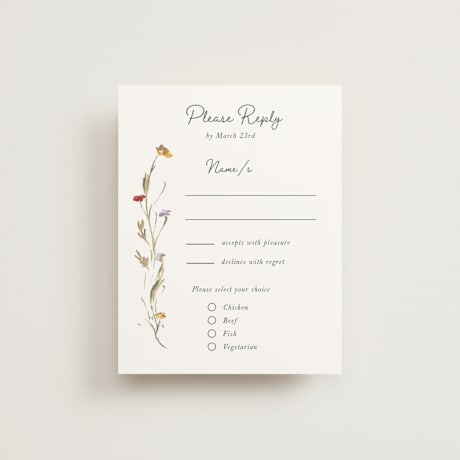 Foil-Pressed RSVP Cards