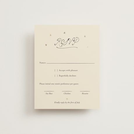 Foil-Pressed RSVP Cards