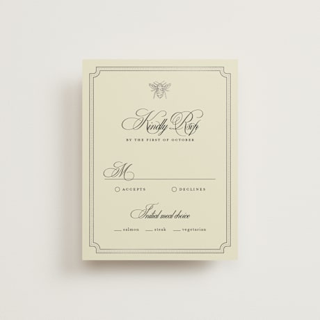 Foil-Pressed RSVP Cards