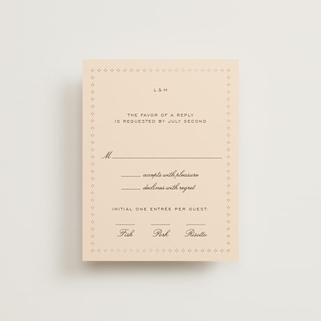 Foil-Pressed RSVP Cards