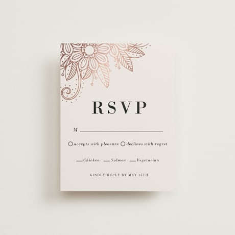 Foil-Pressed RSVP Cards