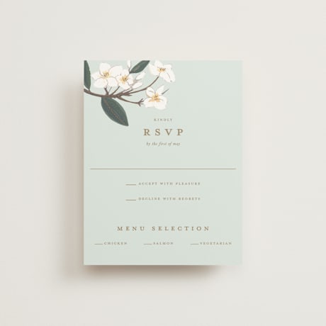Foil-Pressed RSVP Cards